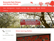 Tablet Screenshot of brunswickpark.barnet.sch.uk