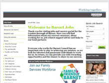 Tablet Screenshot of jobs.barnet.gov.uk